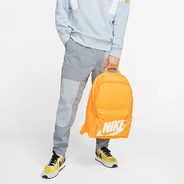 Nike Heritage Polyester Backpack Regular Unisex Laser Orange-5
