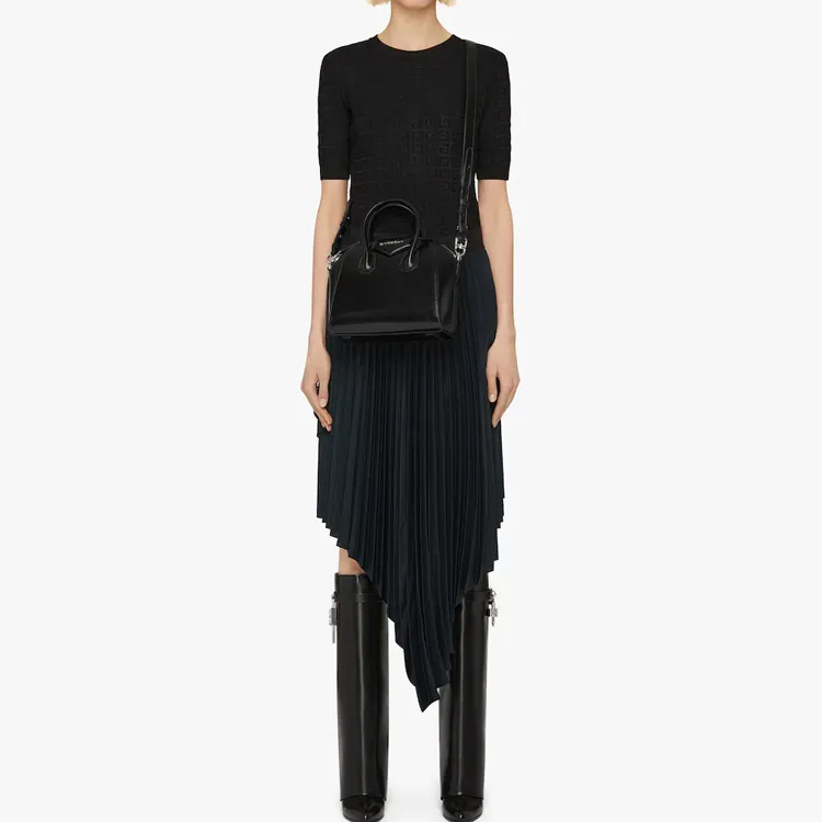 Givenchy Antigona Cow Leather Shoulder Bag, Crossbody Bag, Handbag Mini Women's Black-5