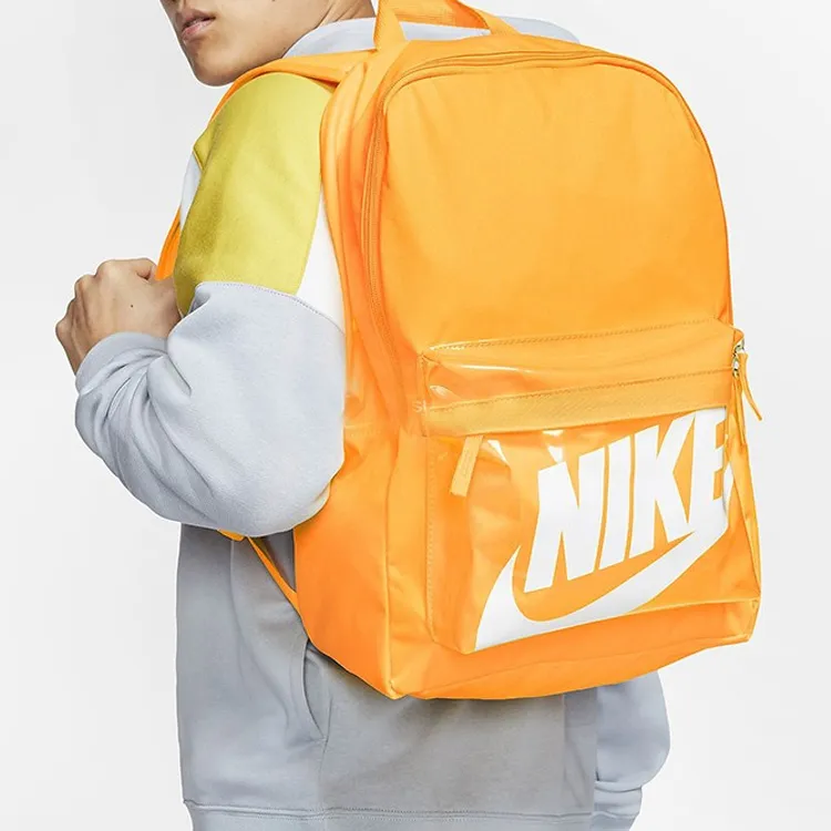Nike Heritage Polyester Backpack Regular Unisex Laser Orange-4