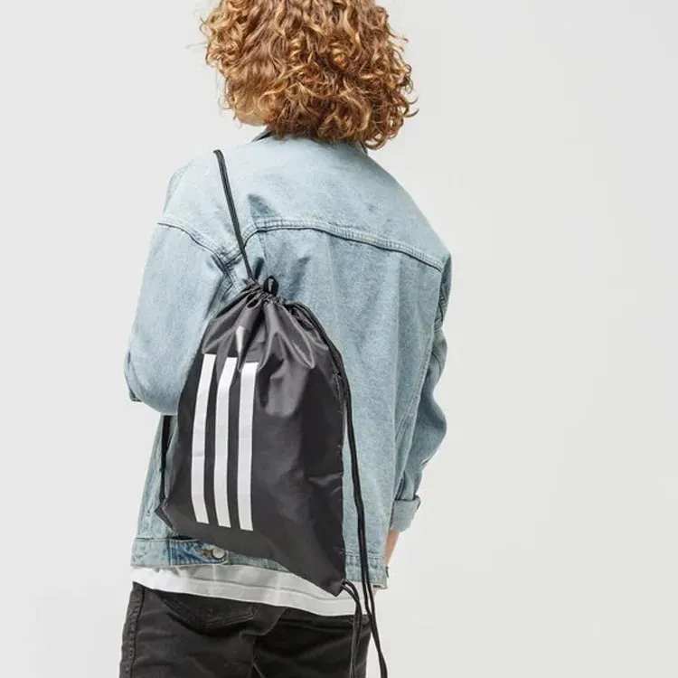 Adidas Polyester Backpack Unisex Black White-4