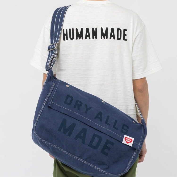 HUMAN MADE MAIL BAG NAVY LARGE バッグ