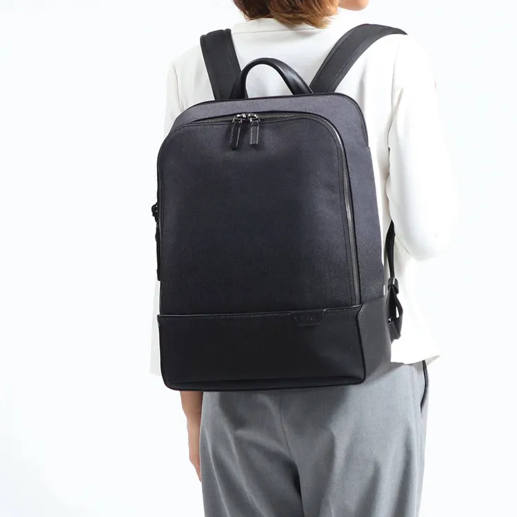 TUMI Elastic Nylon Backpack Regular Men's Black-4