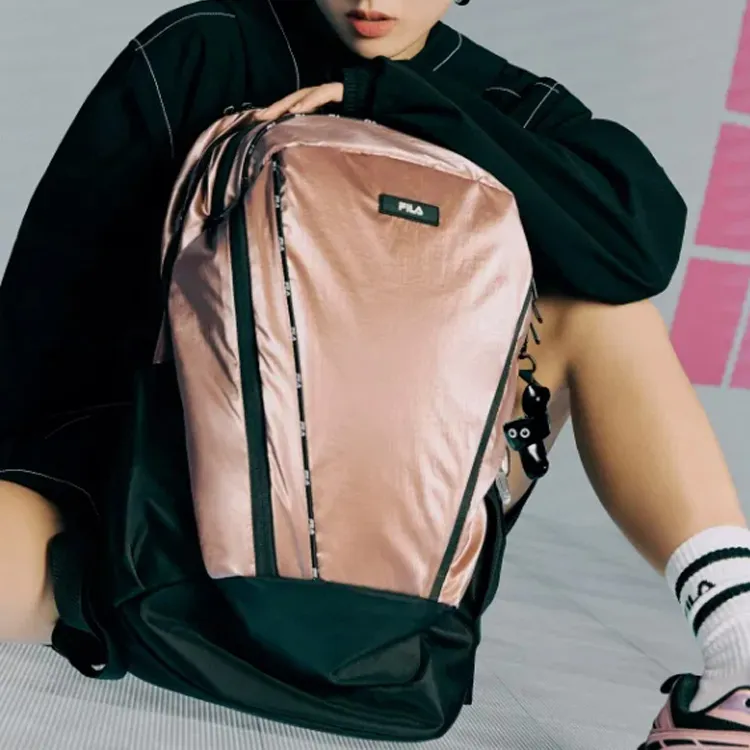 FILA Nylon Backpack Regular Unisex Independent Pink-4