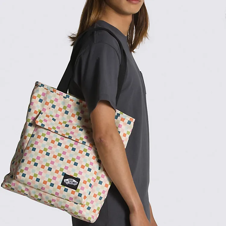 Vans Canvas Bag Tote Bag Shopping Bag Handbag Shoulder Bag Unisex Multicolor-3