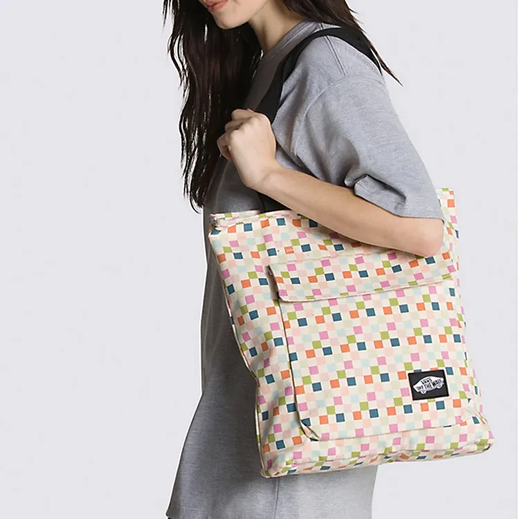 Vans Canvas Bag Tote Bag Shopping Bag Handbag Shoulder Bag Unisex Multicolor-2