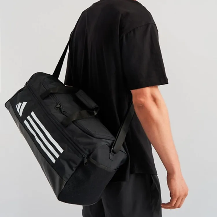 Adidas Essential Recycled Polyester Portable One Shoulder Crossbody Gym Bag Trumpets Unisex Black-4