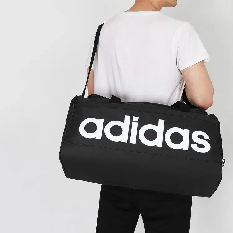 Adidas Essential Polyester Shoulder Bag, Crossbody Bag, Handbag, Gym Bag Medium Size Men's Black-4