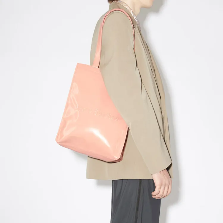 Acne Studios Polyurethane Tote Bag, Shopping Bag, Handbag, Shoulder Bag Women's Salmon Pink-3