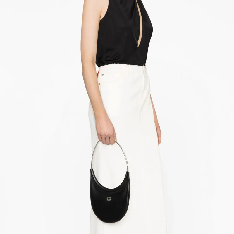 COPERNI Cow Leather Handbag, Shoulder Bag Women's Black-5