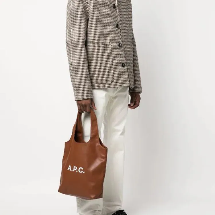 A.P.C Small Ninon Logo print Tote Bag-4