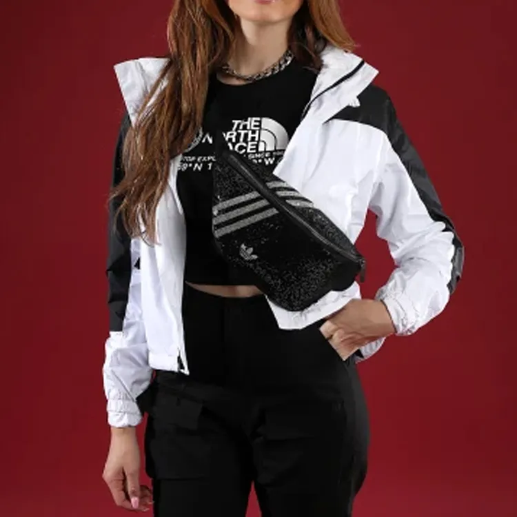 Adidas Originals Polyester Crossbody Bag, Fanny Pack Regular Women's Black-2