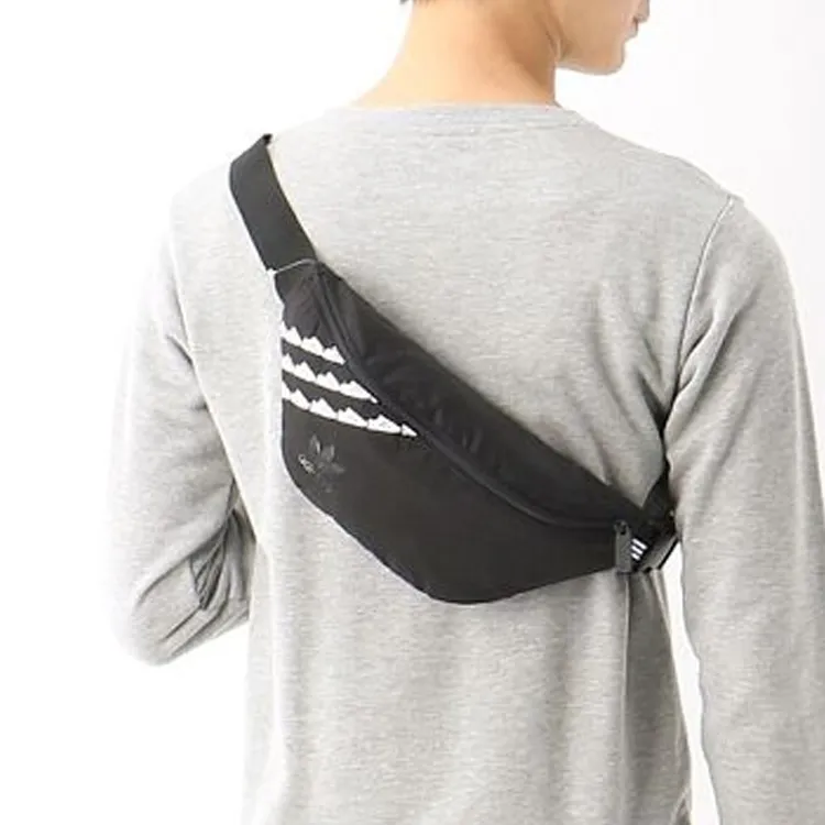 Adidas Originals Superstar Series Polyester Sling Bag, Fanny Pack Regular Unisex Pure Black-3