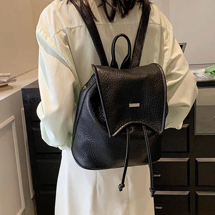 SUPERCUTE PU Backpack Regular Women's Ecru/Silver/Black/Pink-14