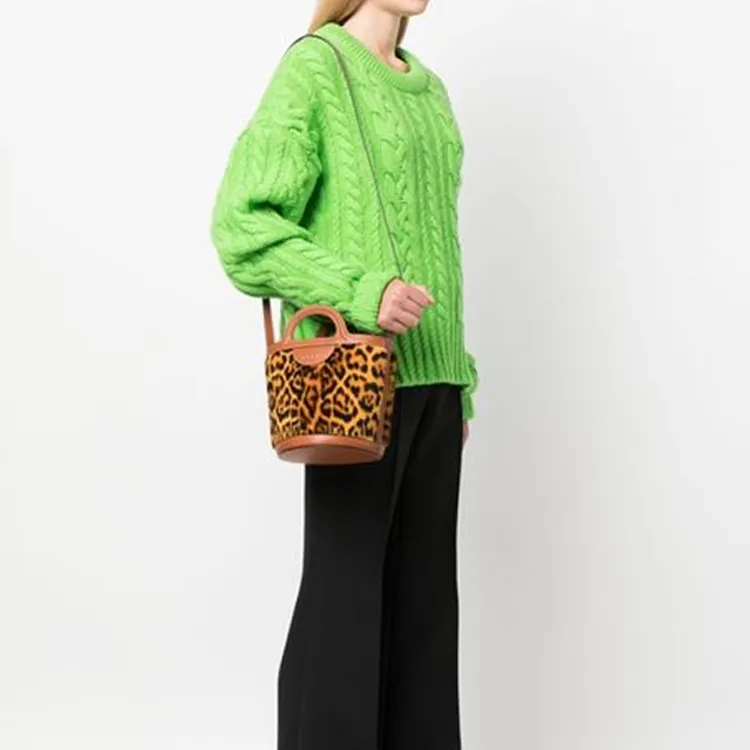 MARNI Leopard Printed Small Bucket Bag-5