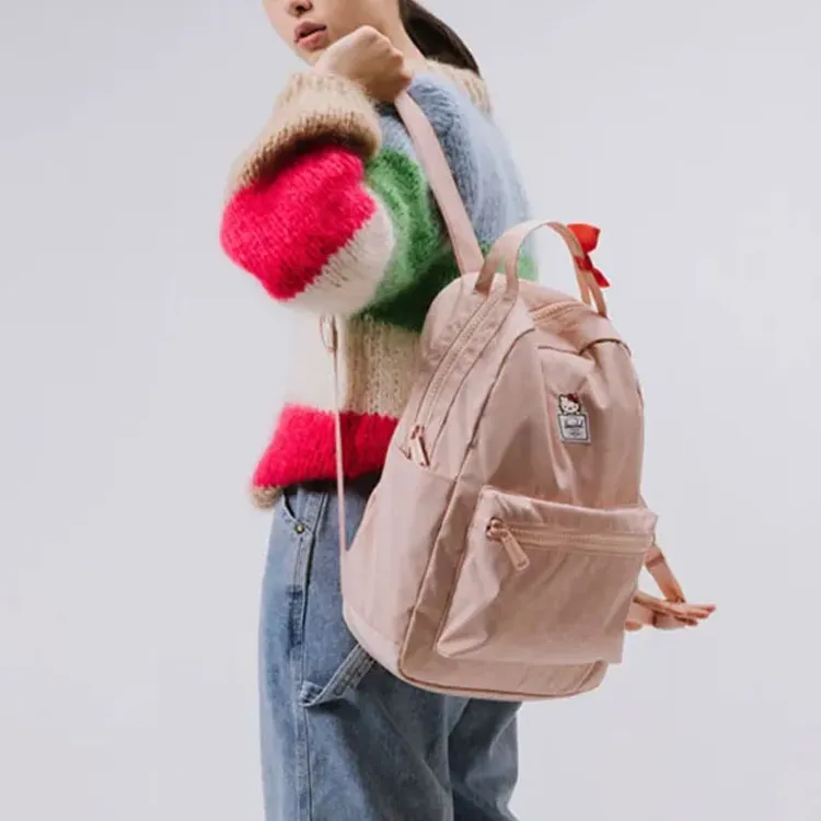 Herschel Hello Kitty Collaboration Polyester Backpack Regular Light Purple Pink-4