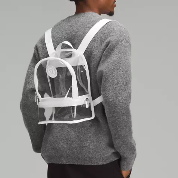 Lululemon Thermoplastic Polyurethane Backpack Small Size Unisex White-4