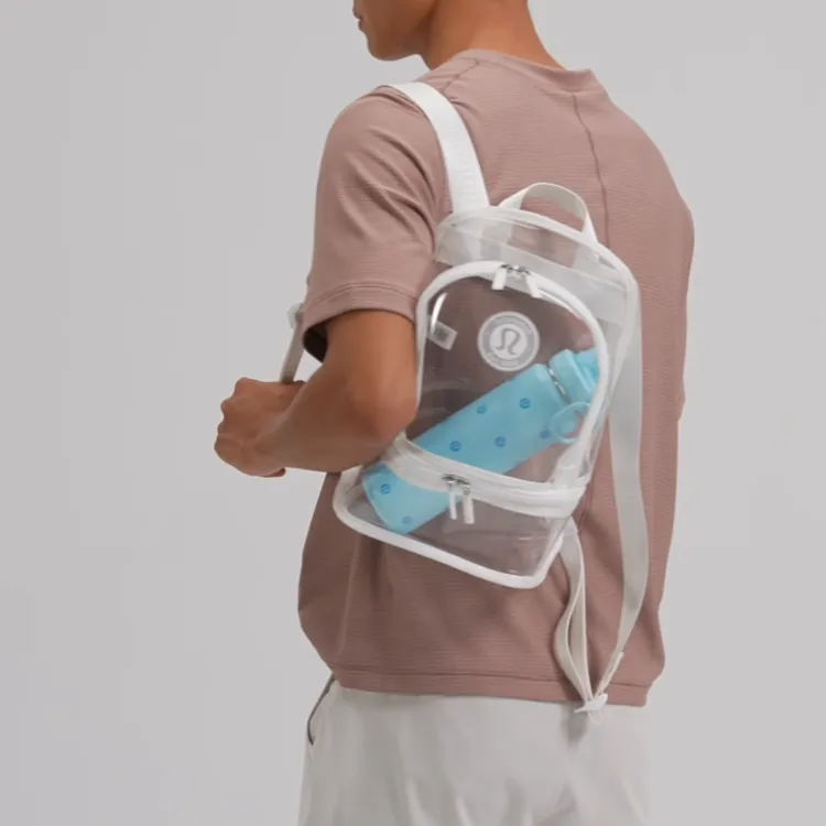Lululemon Thermoplastic Polyurethane Backpack Small Size Unisex White-5