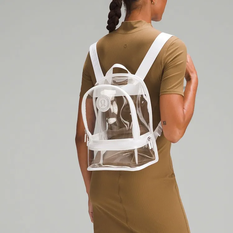 Lululemon Thermoplastic Polyurethane Backpack Small Size Unisex White-3