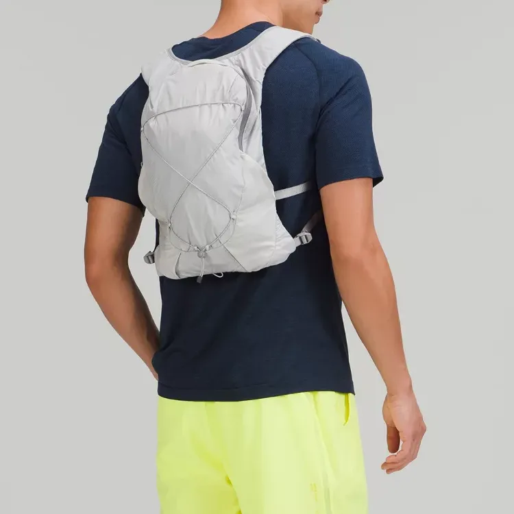 Lululemon Active Nylon With Polyester Backpack Regular Unisex Gray-3