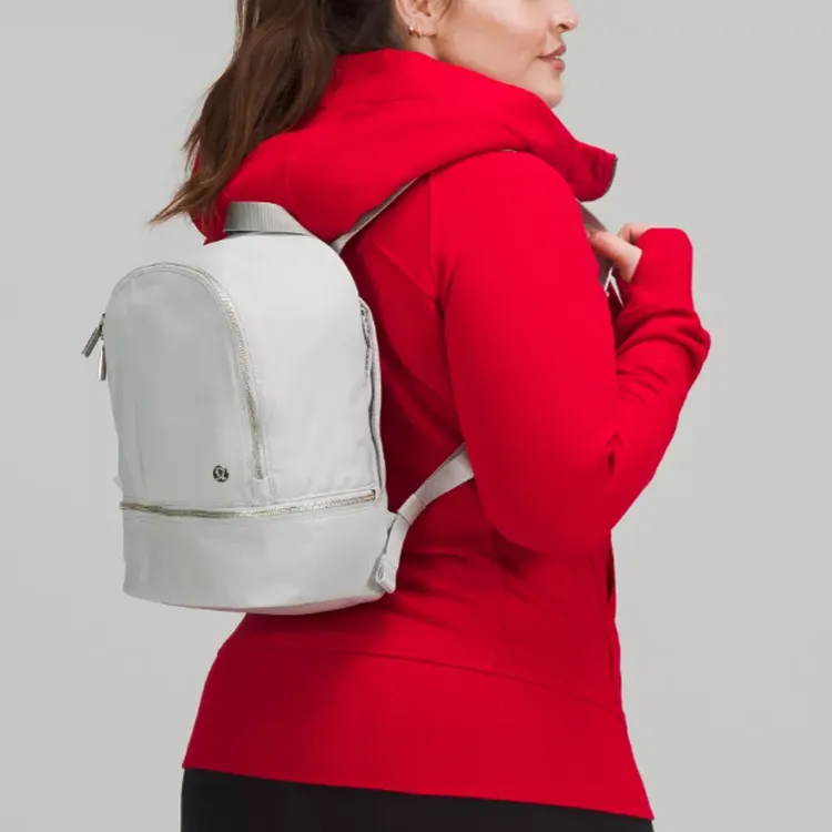 Lululemon Nylon Backpack Mini Unisex Silver Drop-3