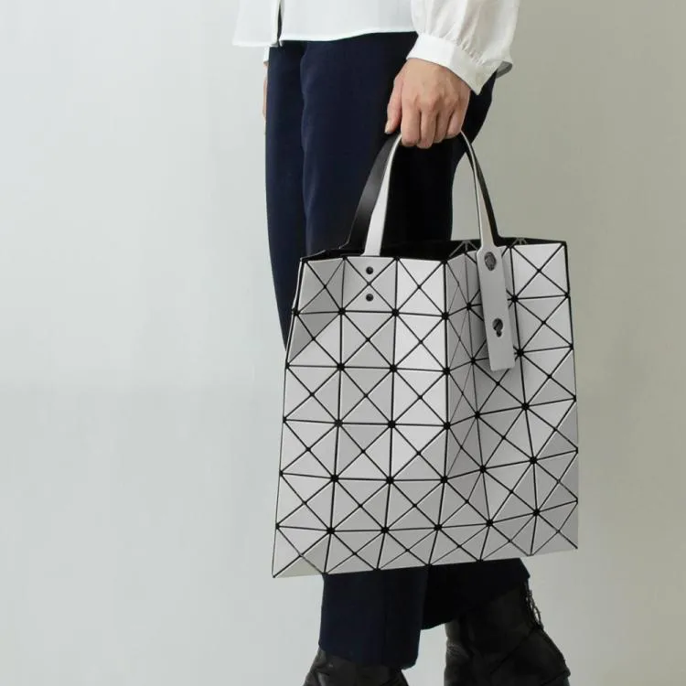 ISSEY MIYAKE Polyvinyl Chloride Resin Handbag Unisex Light Gray-6