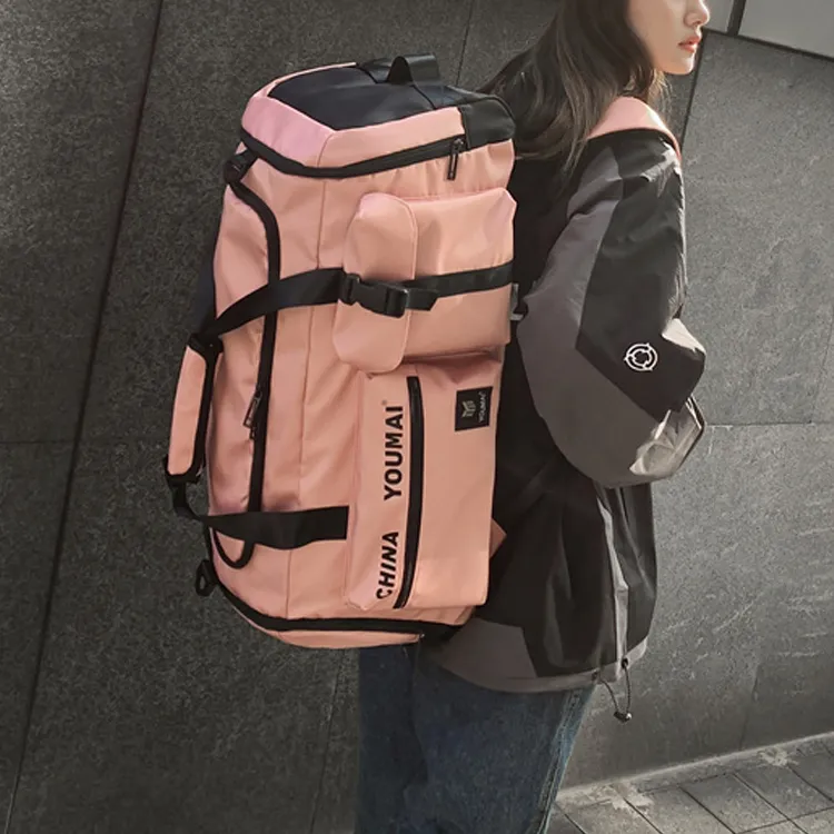 NIGEER Nylon Gym Bag Large Size Unisex Red/Army Green/Yellow/Khaki/Black/Blue/Pink-11