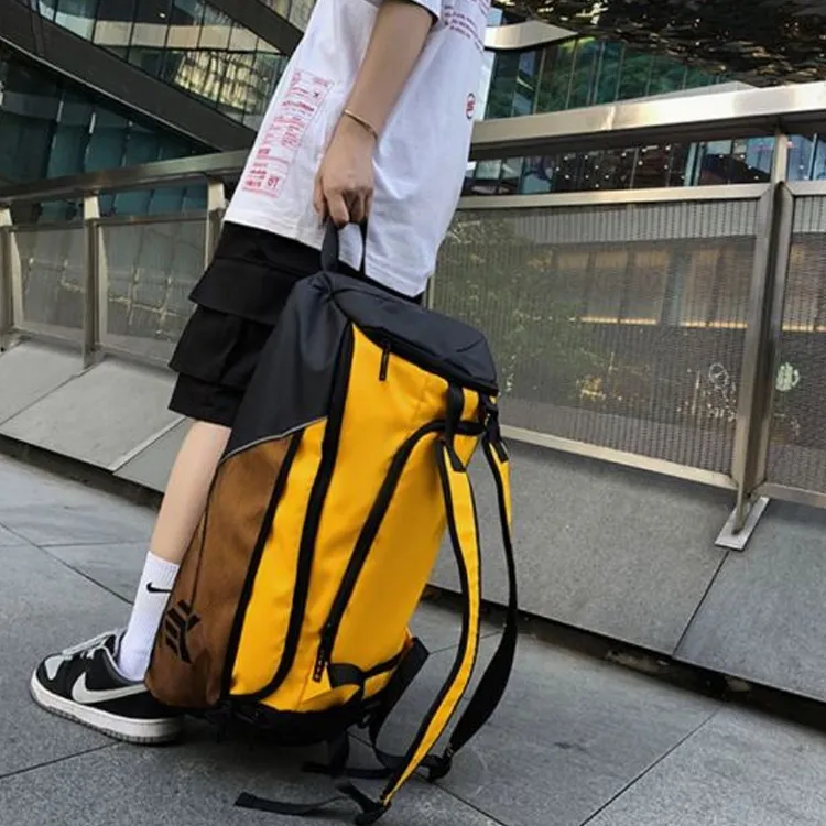 NIGEER Nylon Gym Bag Large Size Unisex Black/Red/Green/Khaki/Yellow/Pink-13