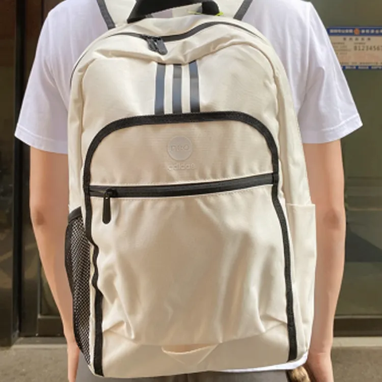 Adidas Polyester Backpack Regular Unisex Beige-2