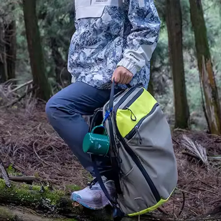 Anta × China National Geography, Collaboration Variety Training Collection Fabric Backpack Regular Unisex Old Green-3