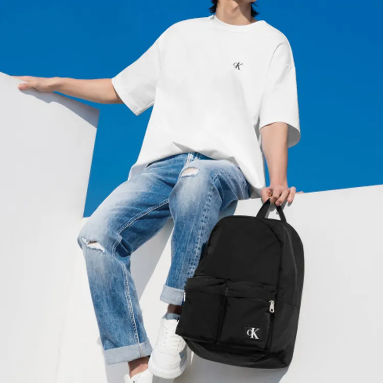 CALVIN KLEIN Fabric Backpack Men's Space Black-4