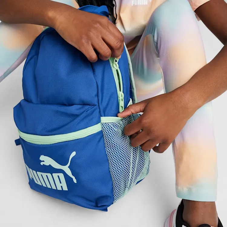 PUMA PHASE Fabric Backpack Small Size Men's Blue Glaze-3