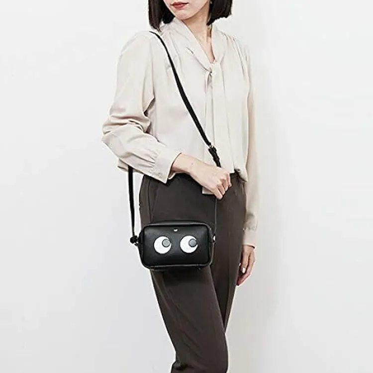 Anya Hindmarch Leather Crossbody Bag Women's Black-4