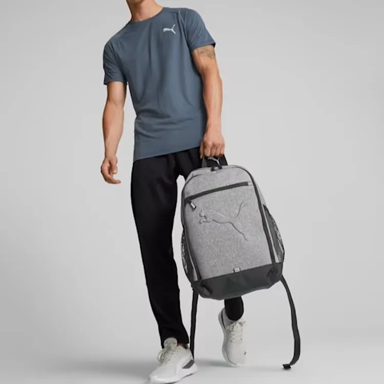 PUMA Polyester Backpack Regular Men's Gray-3
