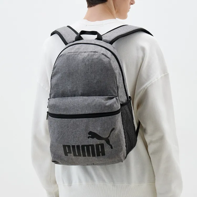 PUMA Fabric Backpack Unisex Gray-4