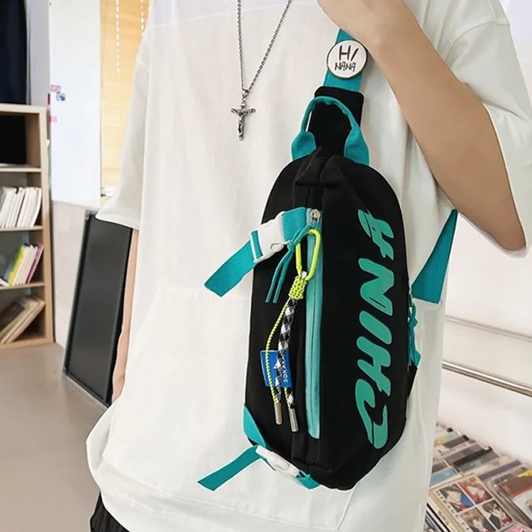 S.REPHEN Nylon Crossbody Bag Shoulder Bag Sling Bag Regular Unisex Black/White/Gray/Green-1