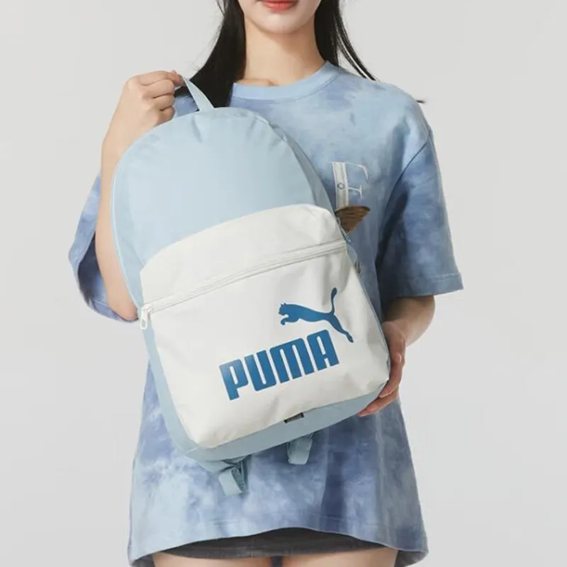 PUMA Fabric Backpack Regular Women's Light Blue & White-4