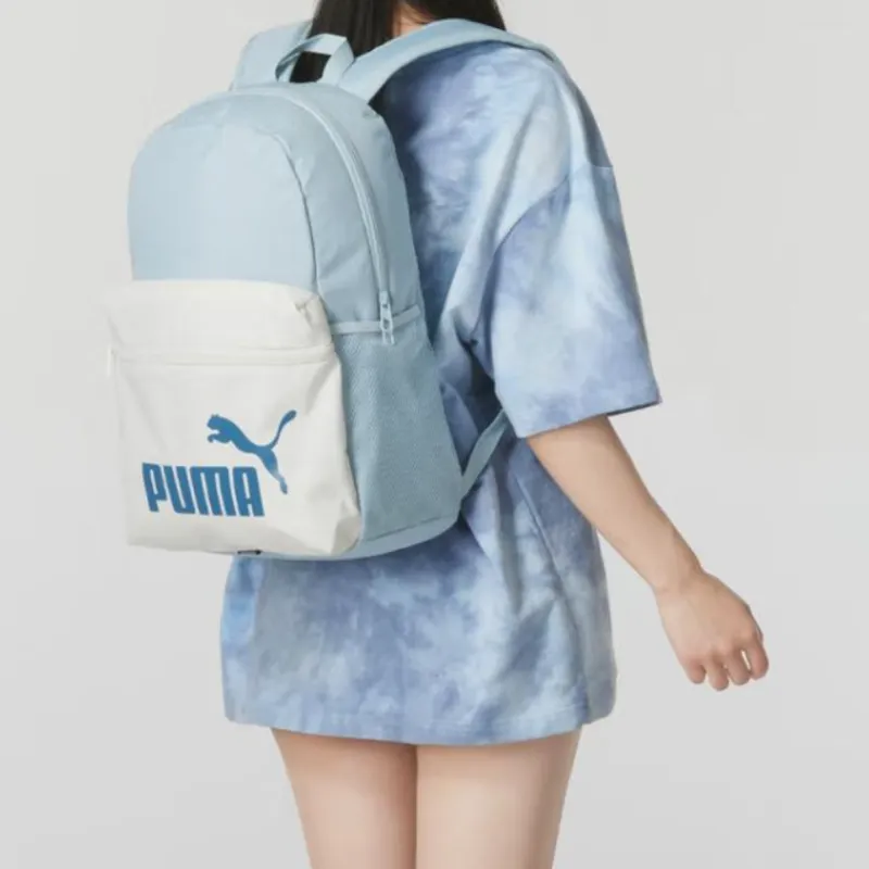 PUMA Fabric Backpack Regular Women's Light Blue & White-5