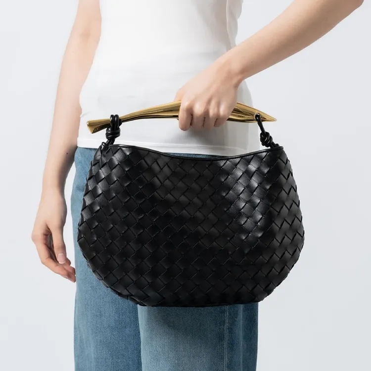 Bottega Veneta Sardine Intrecciato Top Handle Small Black-4