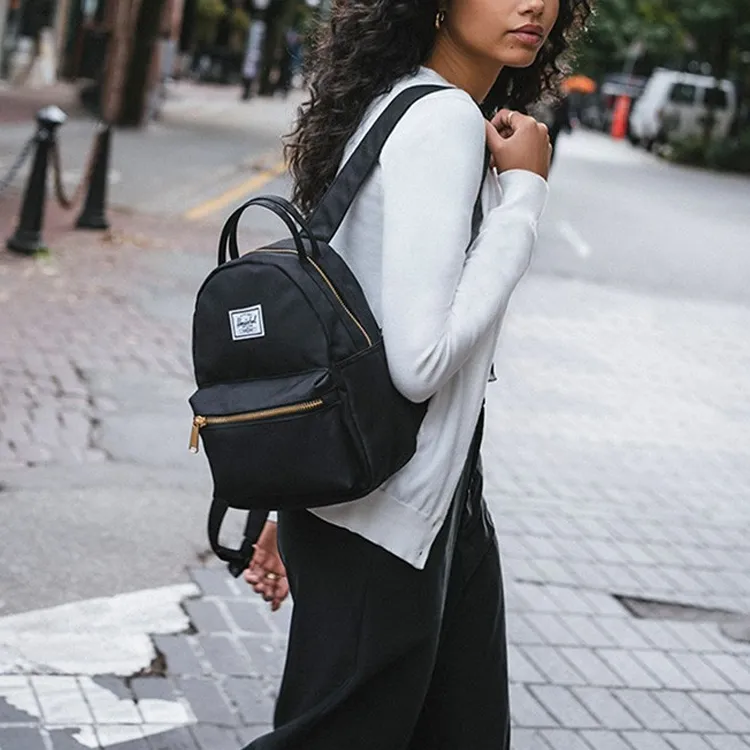 Herschel Polyester Backpack Mini Unisex Black Warrior-5