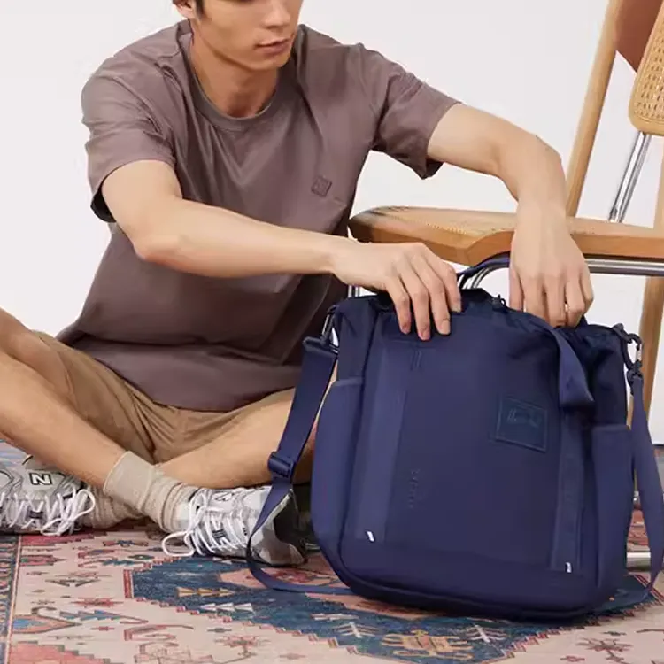 Herschel Nylon Shoulder Bag Unisex Indigo-3