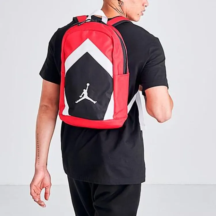 Jordan Polyester Backpack Regular Men's Red/White/Black-4