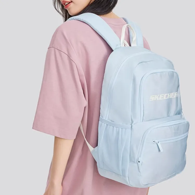 Skechers Fabric Backpack Regular Unisex Baby Light Blue-4