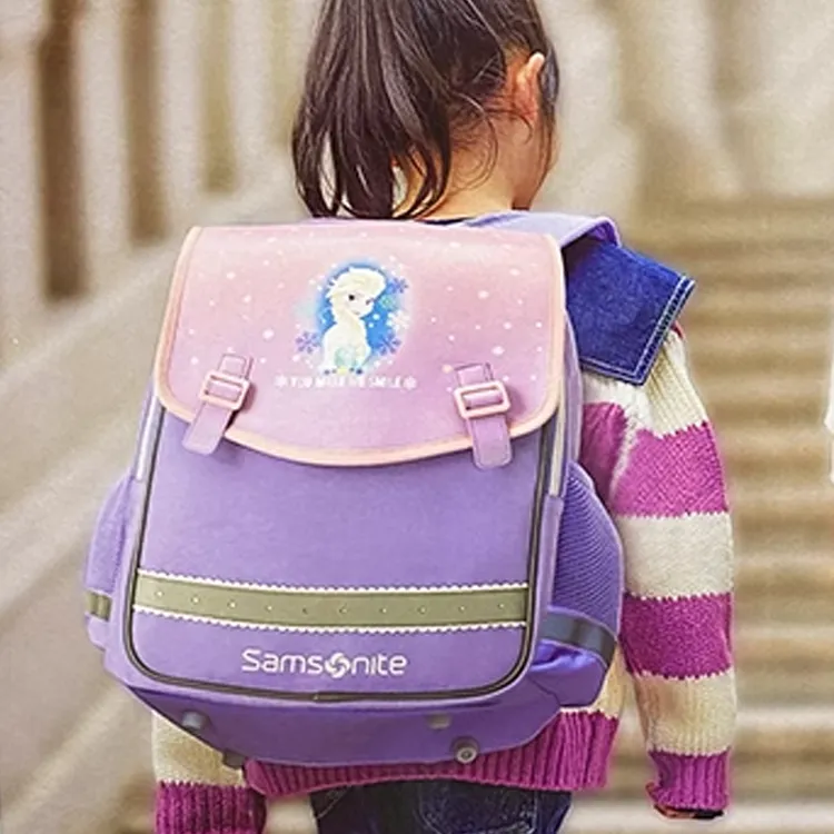 SAMSONITE Patchwork Fabric Backpack Kids' Pink & Purple-4