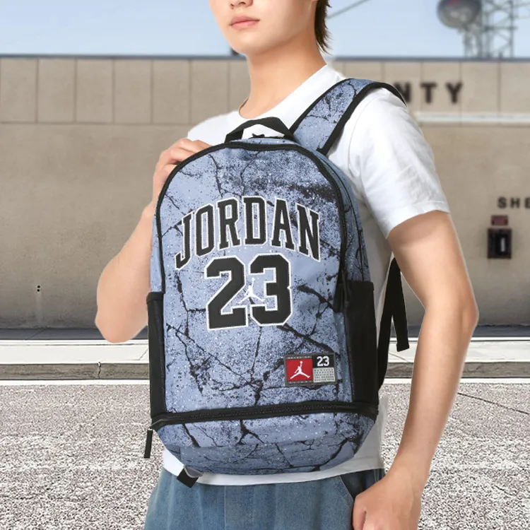 Jordan Polyester Backpack Medium Size Unisex Blue-4
