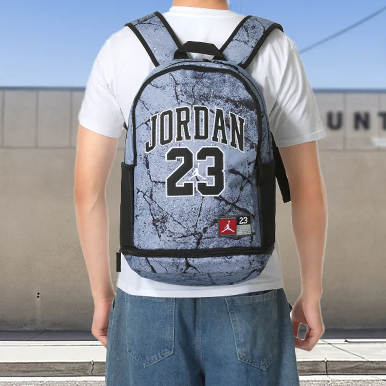Jordan Polyester Backpack Medium Size Unisex Blue-3
