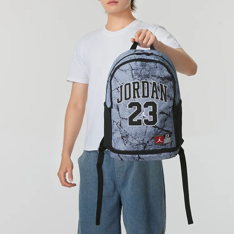 Jordan Polyester Backpack Medium Size Unisex Blue-2