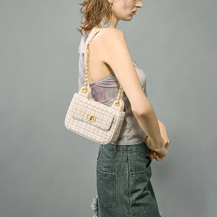 JACD PU Shoulder Bag Regular Women's Tai Mountain Gray/Snowflake Gray-12