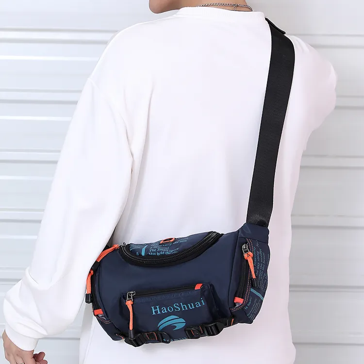 Venerable Brahma Nylon Shoulder Bag Crossbody Bag Regular Men's Dark Blue/Army Green/Black/Camouflage/Jasper-2