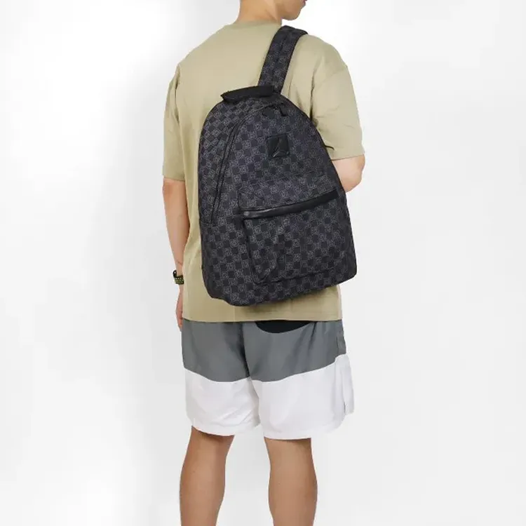Jordan Polyester Backpack Medium Size Men's Black-4