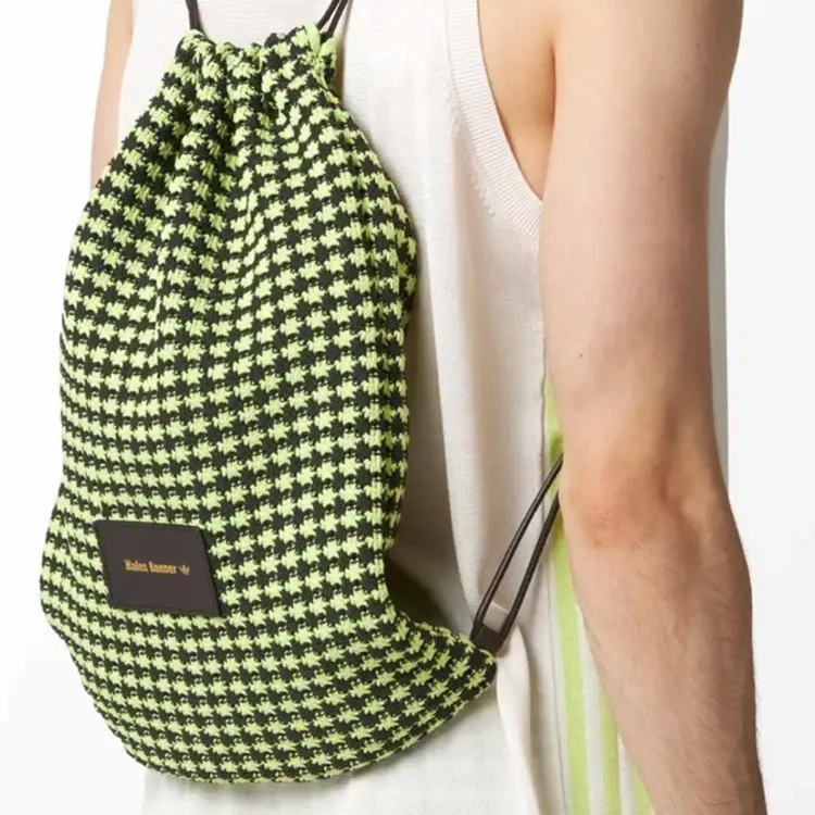 Adidas X Wales Bonner Crochet Bag Semi Frozen Yellow/Night Brown-5